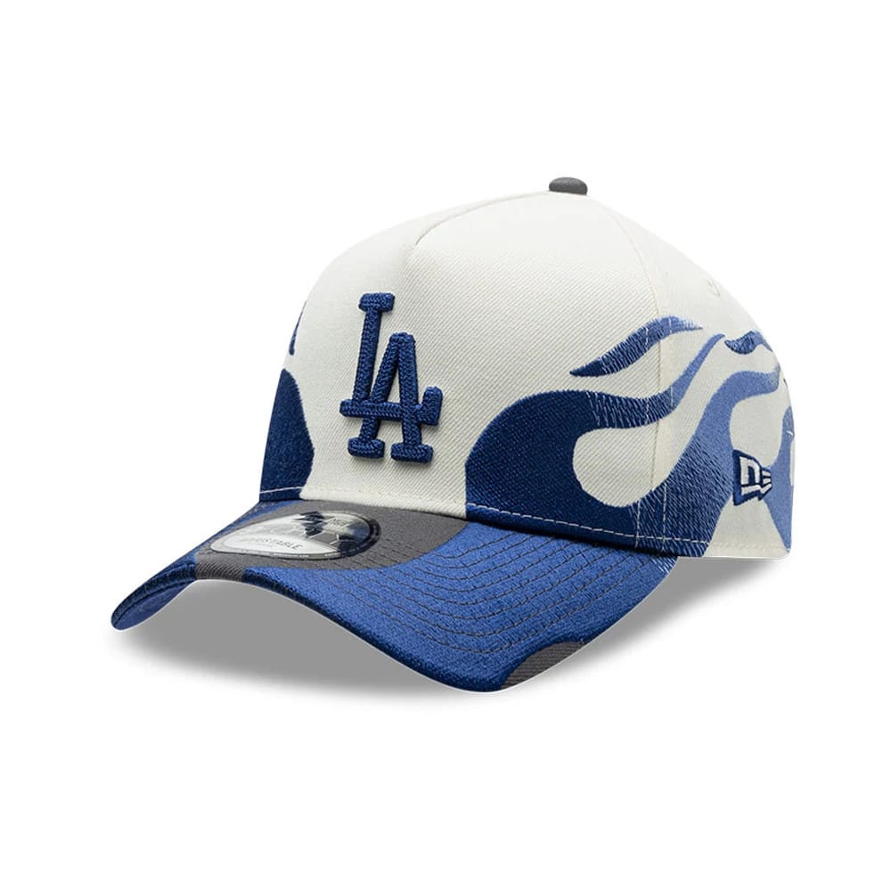 MLB Flame LA Dodgers Cream 9FORTY A-Frame Cap | NEC EU