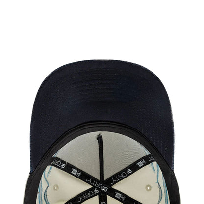 Pictured is this MLB Flame New York Yankees 9FORTY A-Frame cap in Cream. 2