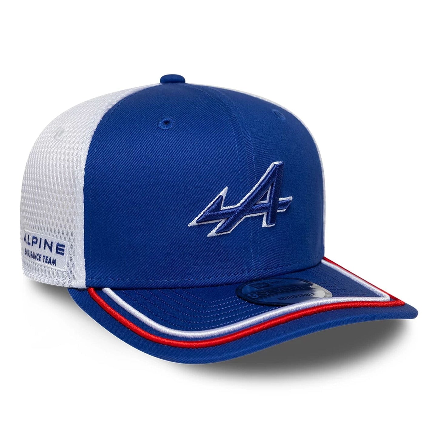 Pictured is this Alpine Racing World Endurance Championship 2025 9SEVENTY Stretch Snap adjustable cap in blue. 1