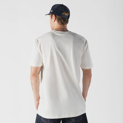 The model is wearing this MLB X Looney Tunes LA Dodgers T-Shirt in Cream. 2