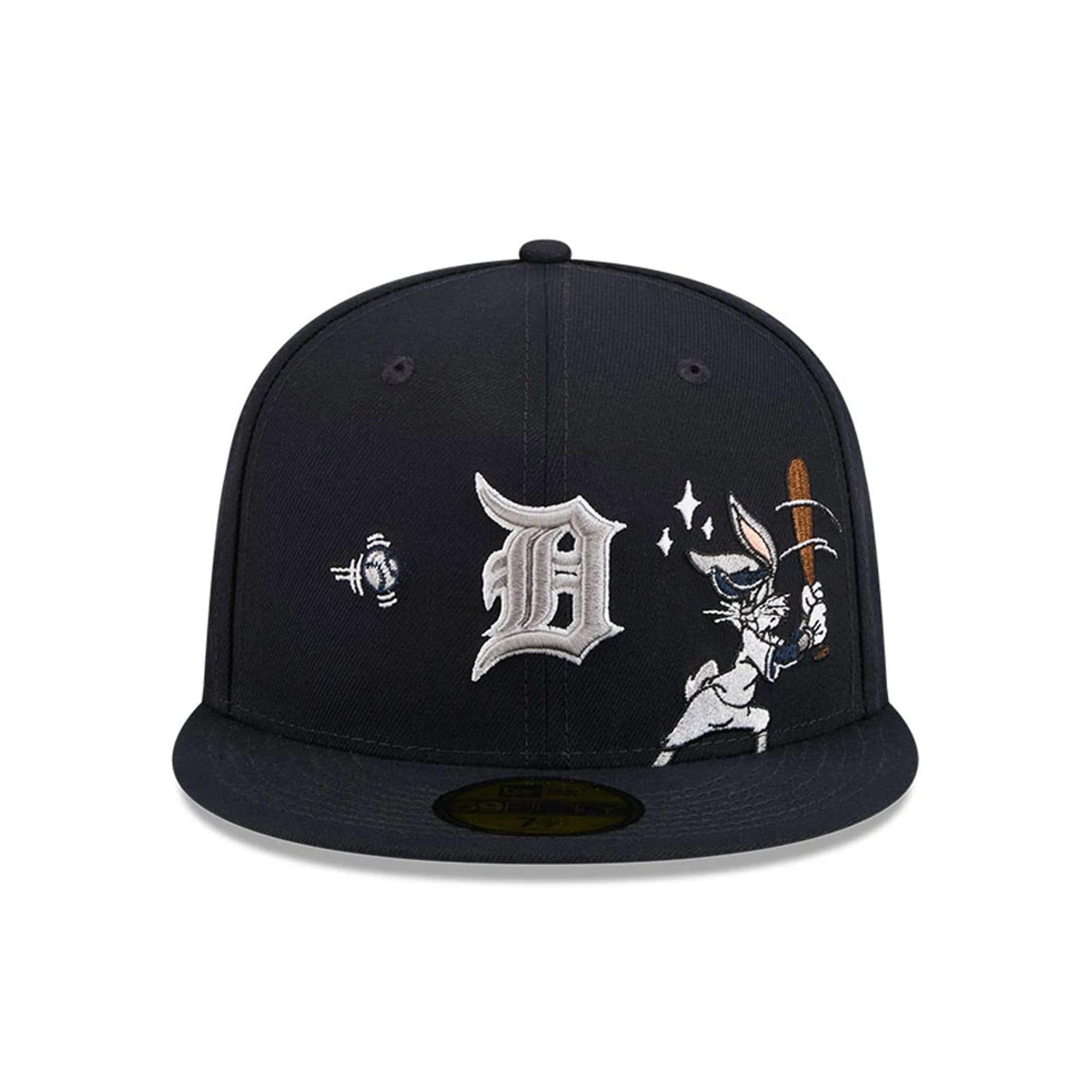 Pictured is this MLB X Looney Tunes Bugs Bunny Detroit Tigers 59FIFTY Fitted cap in navy. 4