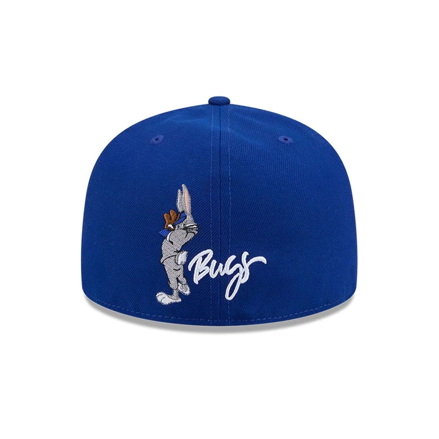 Pictured is this MLB X Looney Tunes Bugs Bunny New York Mets 59FIFTY Fitted cap in blue. 3