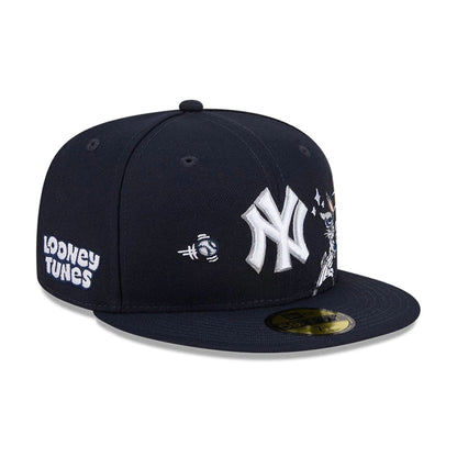 Pictured is this MLB X Looney Tunes Bugs Bunny New York Yankees 59FIFTY Fitted cap in navy. 5