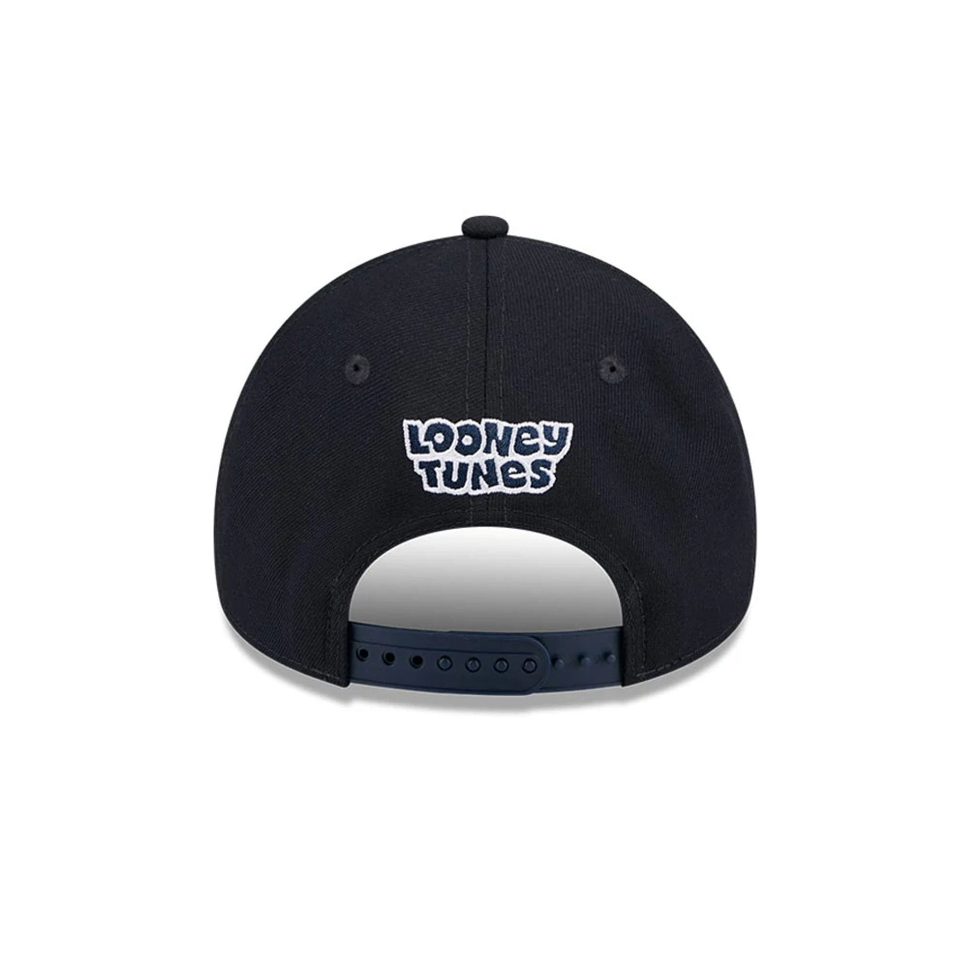 Pictured is this MLB X Looney Tunes Boston Red Sox 9FORTY A-Frame Adjustable cap in navy. 5