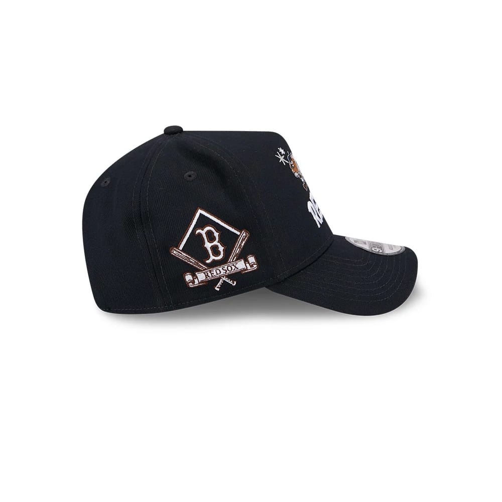 Pictured is this MLB X Looney Tunes Boston Red Sox 9FORTY A-Frame Adjustable cap in navy. 6