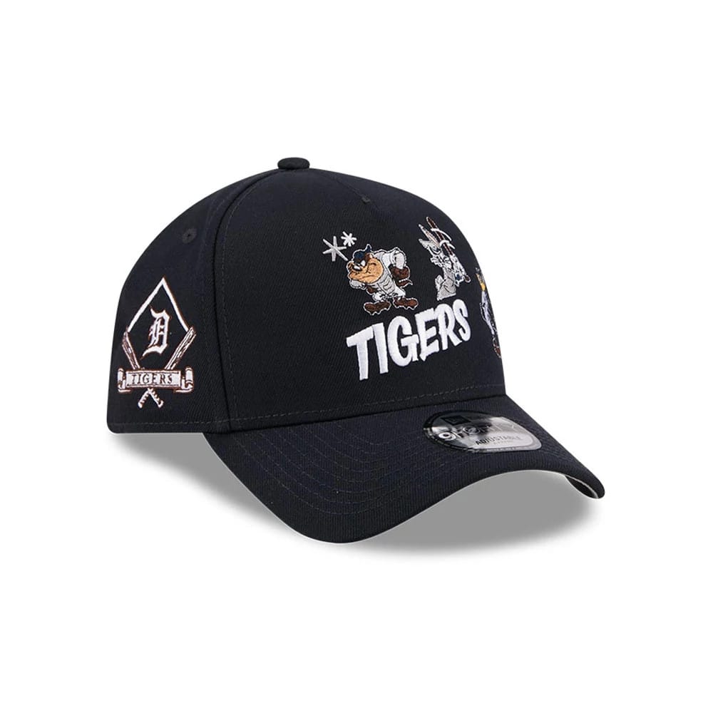 Pictured is this MLB X Looney Tunes Detroit Tigers 9FORTY A-Frame Adjustable cap in navy. 4