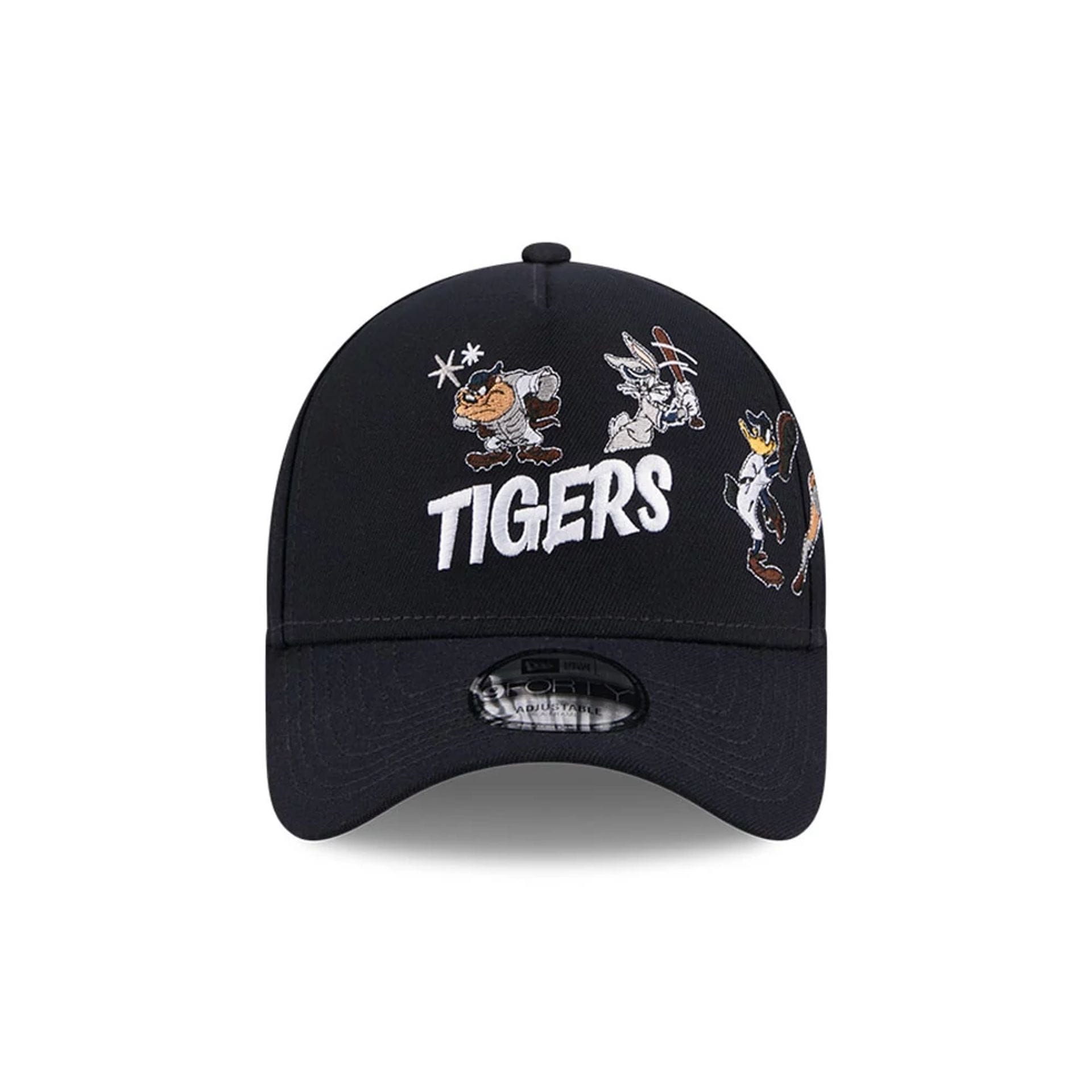 Pictured is this MLB X Looney Tunes Detroit Tigers 9FORTY A-Frame Adjustable cap in navy. 3