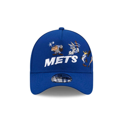 Pictured is this MLB X Looney Tunes New York Mets 9FORTY A-Frame Adjustable cap in blue. 3