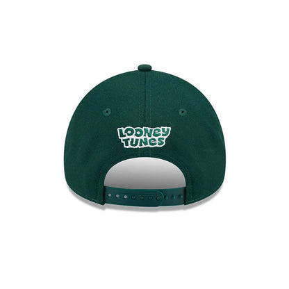 Pictured is this MLB X Looney Tunes Athletics 9FORTY A-Frame Adjustable cap in dark green. 5