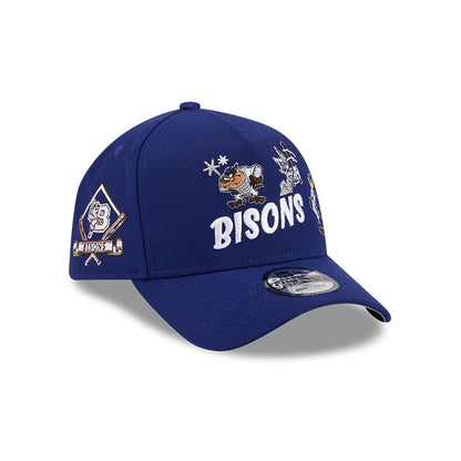Pictured is this MiLB X Looney Tunes Buffalo Bisons 9FORTY A-Frame Adjustable cap in dark blue. 4
