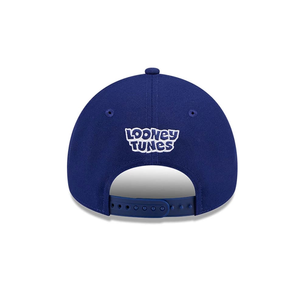Pictured is this MiLB X Looney Tunes Buffalo Bisons 9FORTY A-Frame Adjustable cap in dark blue. 5