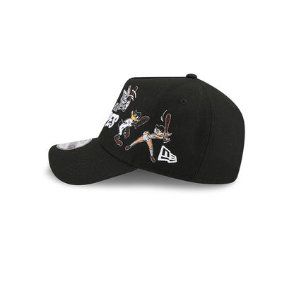 Pictured is this MiLB X Looney Tunes Albuquerque Isotopes 9FORTY A-Frame Adjustable cap in black. 7