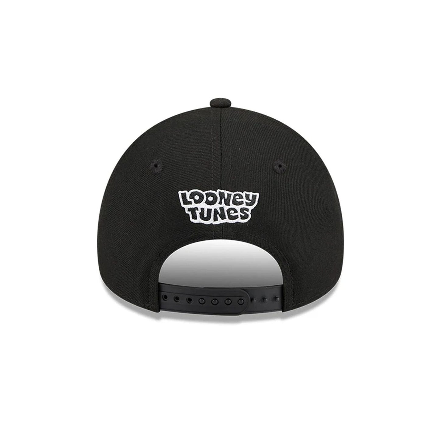 Pictured is this MiLB X Looney Tunes Albuquerque Isotopes 9FORTY A-Frame Adjustable cap in black. 5