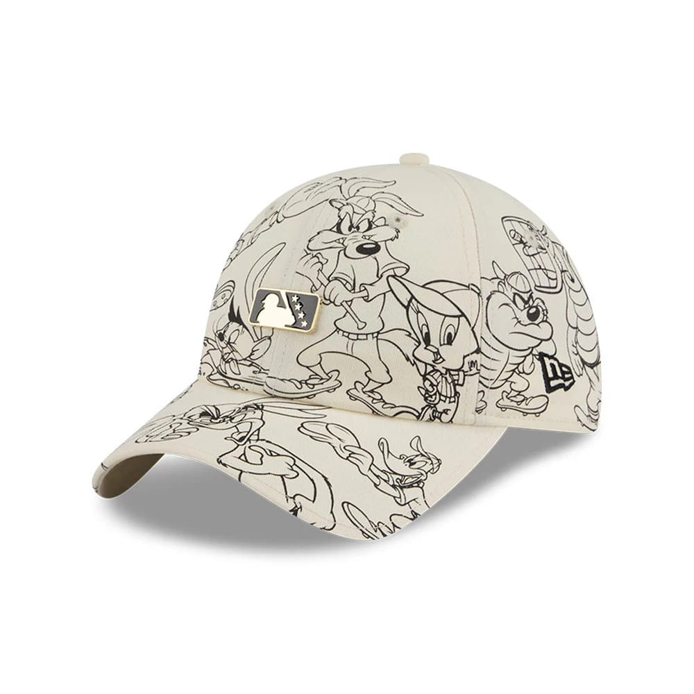 Pictured is this MiLB X Looney Tunes Minor League Logo Casual Classic Adjustable cap in Cream. 1