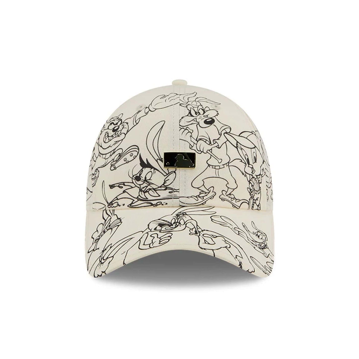 Pictured is this MLB X Looney Tunes MLB Logo Casual Classic Adjustable cap in white. 2