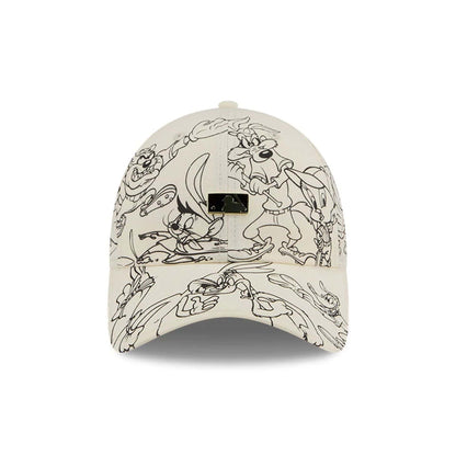 Pictured is this MLB X Looney Tunes MLB Logo Casual Classic Adjustable cap in white. 2