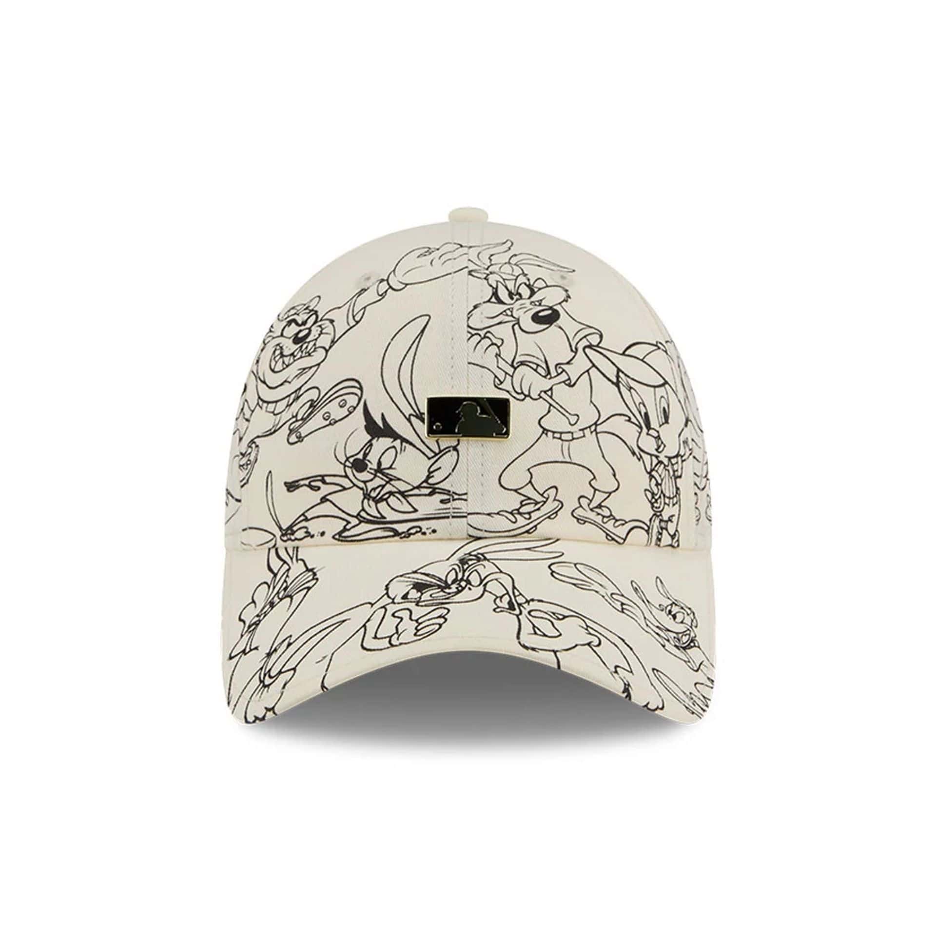 Pictured is this MLB X Looney Tunes MLB Logo Casual Classic Adjustable cap in white. 2