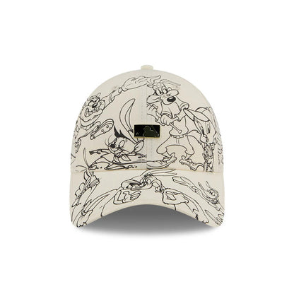 Pictured is this MLB X Looney Tunes MLB Logo Casual Classic Adjustable cap in white. 2