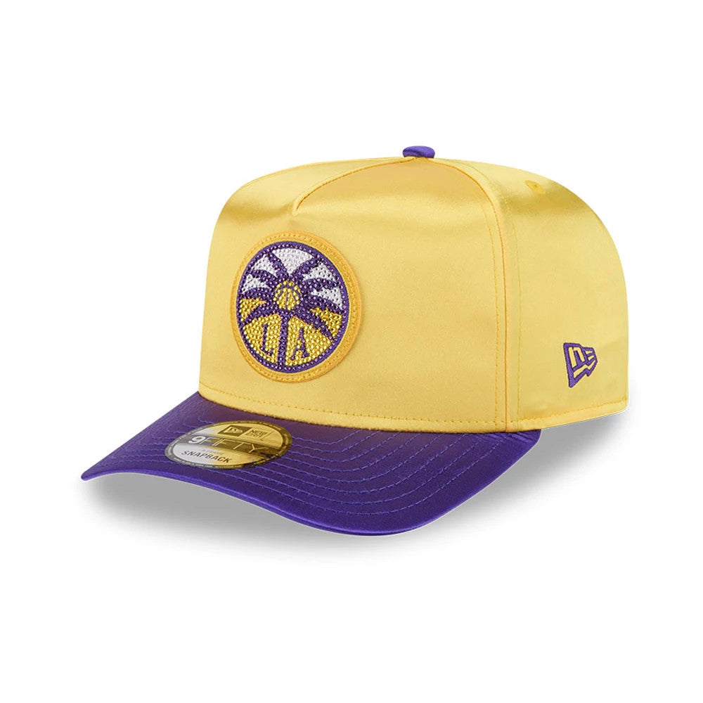 Pictured is this WNBA Draft 2026 Los Angeles Sparks 9FIFTY A-Frame Snapback cap in yellow. 4