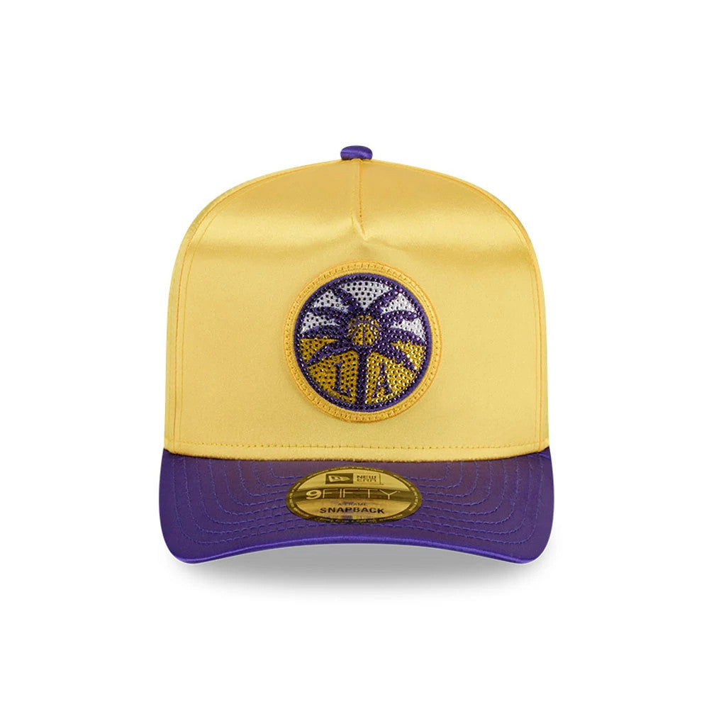 Pictured is this WNBA Draft 2026 Los Angeles Sparks 9FIFTY A-Frame Snapback cap in yellow. 3