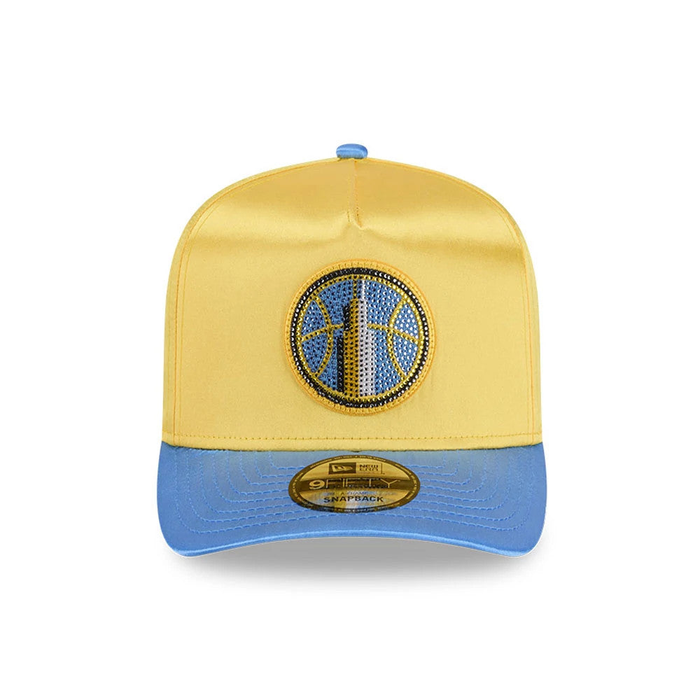 Pictured is this WNBA Draft 2026 Chicago Sky 9FIFTY A-Frame Snapback cap in yellow. 3