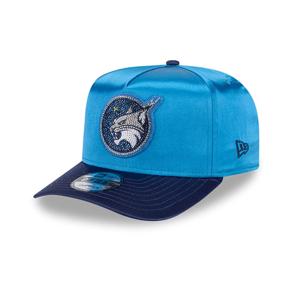 Pictured is this WNBA Draft 2026 Minnesota Lynx 9FIFTY A-Frame Snapback cap in blue. 4
