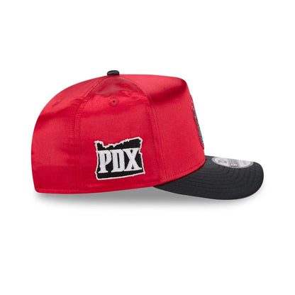 Pictured is this WNBA Draft 2026 Portland Fire 9FIFTY A-Frame Snapback cap in red. 5