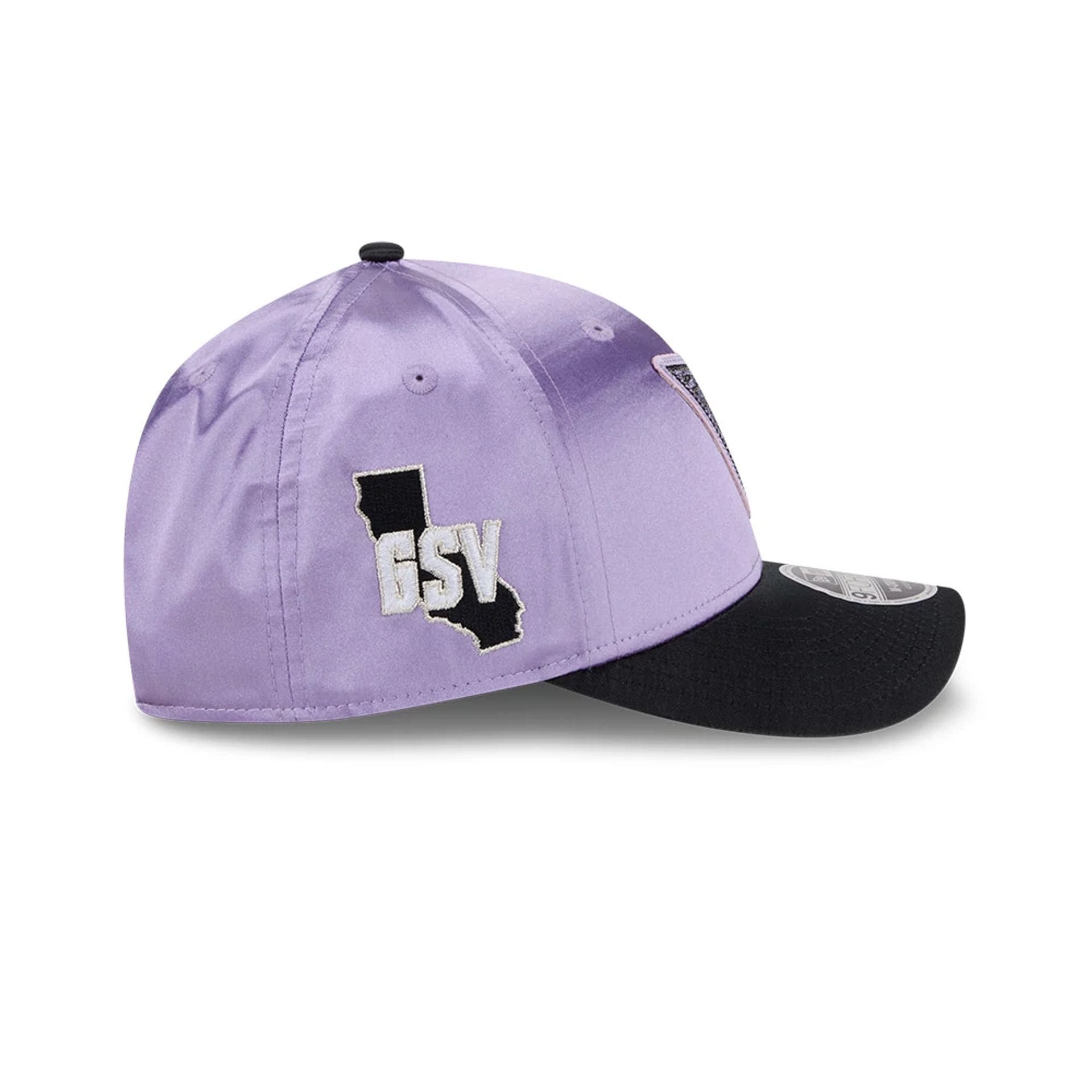 Pictured is this WNBA Draft 2026 Golden State Valkyries 9FORTY M-Crown cap in pastel purple. 5