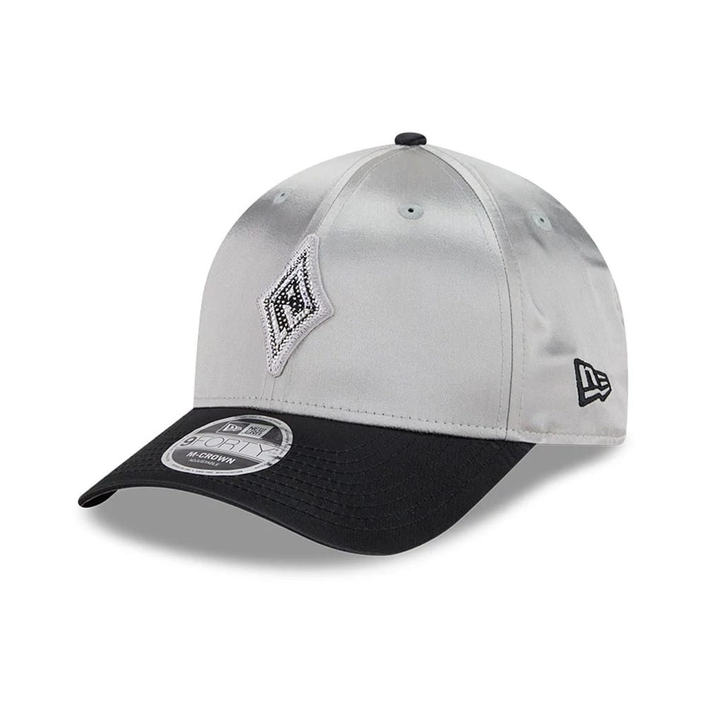 Pictured is this WNBA Draft 2026 Las Vegas Aces 9FORTY M-Crown cap in silver. 3