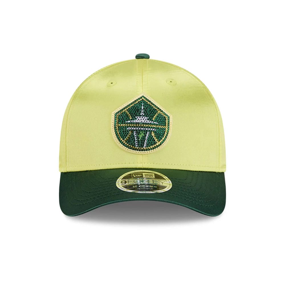 Pictured is this WNBA Draft 2026 Seattle Storm 9FORTY M-Crown cap in yellow. 3