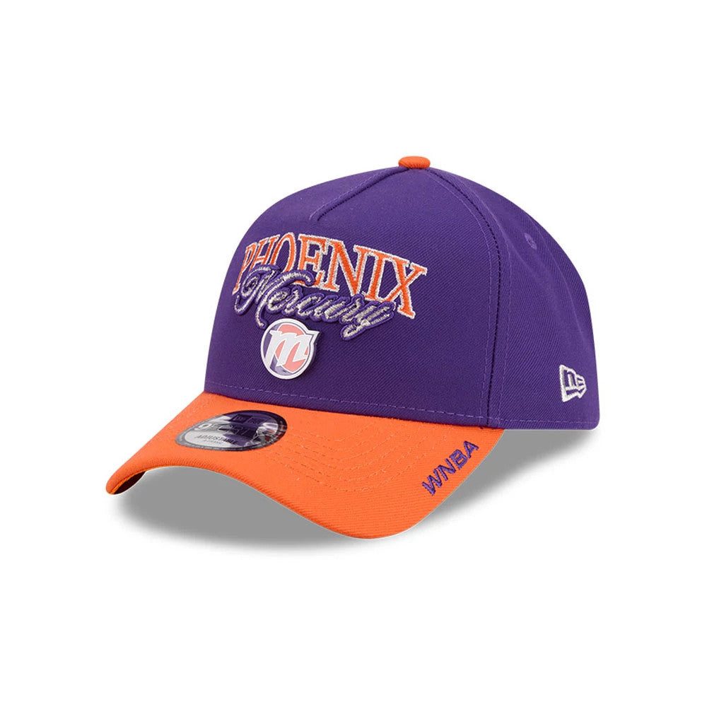 Pictured is this WNBA Tip Off 2026 Phoenix Mercury 9FORTY A-Frame cap in purple. 1