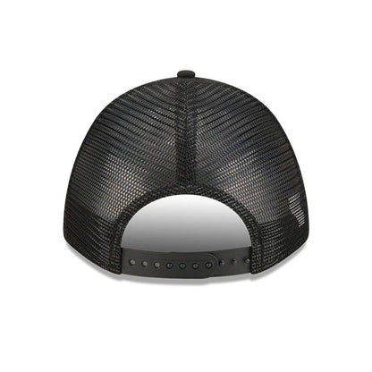 Pictured is this NHL Stanley Cup Champions Pittsburgh Penguins 9FORTY M-Crown A-Frame Trucker Adjustable cap in black. 5