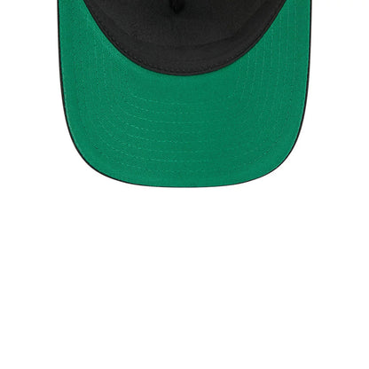 Pictured is this NHL Stanley Cup Champions Pittsburgh Penguins 9FORTY M-Crown A-Frame Trucker Adjustable cap in black. 2