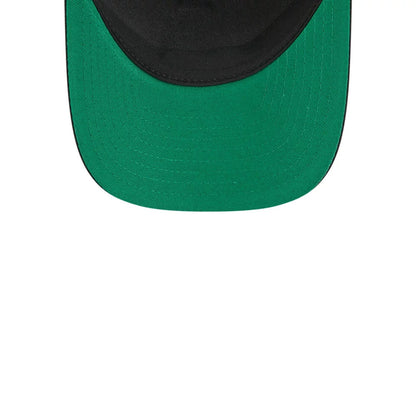 Pictured is this NHL Stanley Cup Champions Toronto Maple Leafs 9FORTY M-Crown A-Frame Trucker Adjustable cap in black. 2