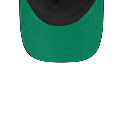 Pictured is this NHL Stanley Cup Champions Edmonton Oilers 9FORTY M-Crown A-Frame Trucker Adjustable cap in black. 2