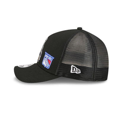 Pictured is this NHL Stanley Cup Champions Boston Bruins 9FORTY M-Crown A-Frame Trucker Adjustable cap in black. 5