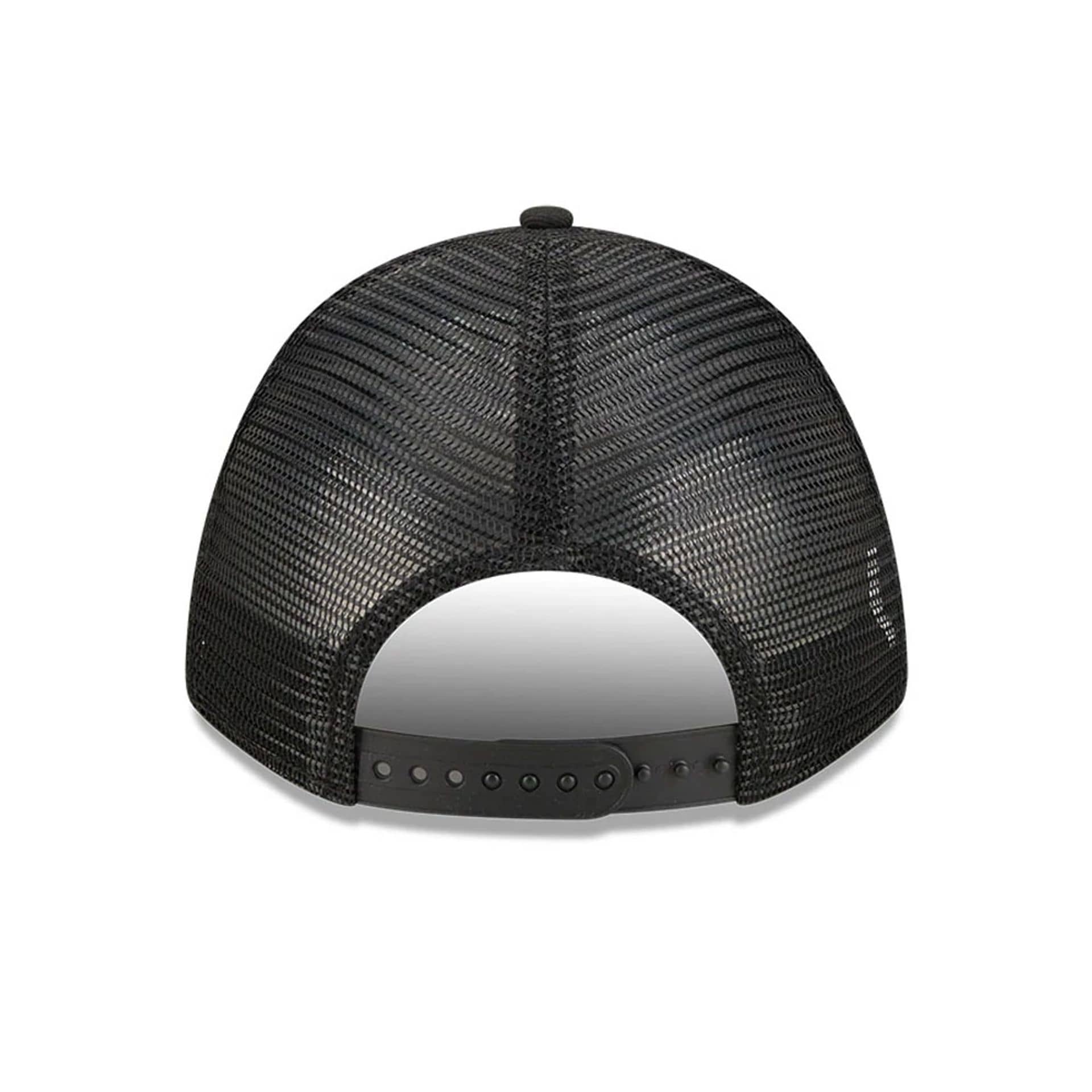 Pictured is this NHL Stanley Cup Champions Boston Bruins 9FORTY M-Crown A-Frame Trucker Adjustable cap in black. 7