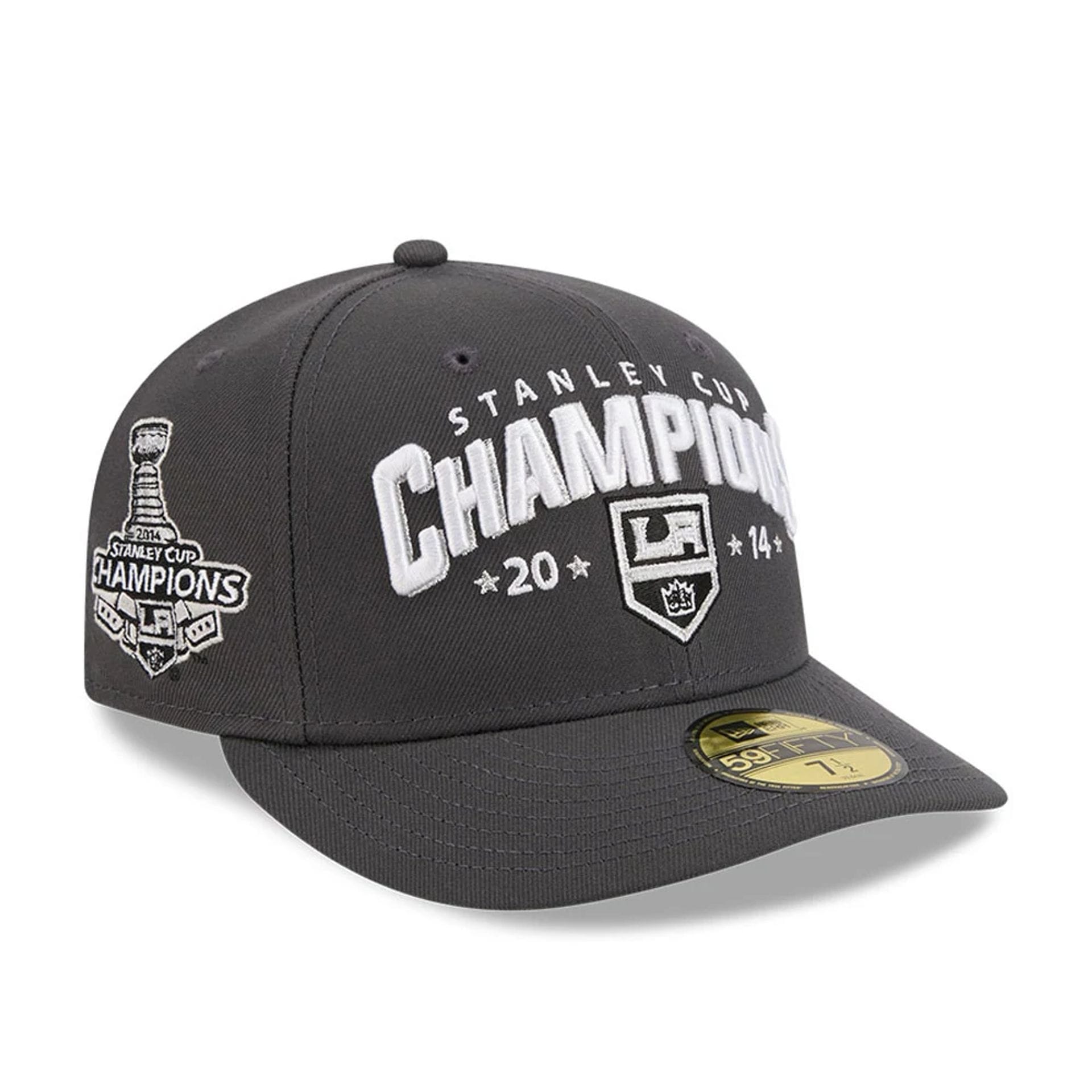 NHL Stanley Cup Champions LA Kings Dark Grey 59FIFTY Fitted Cap