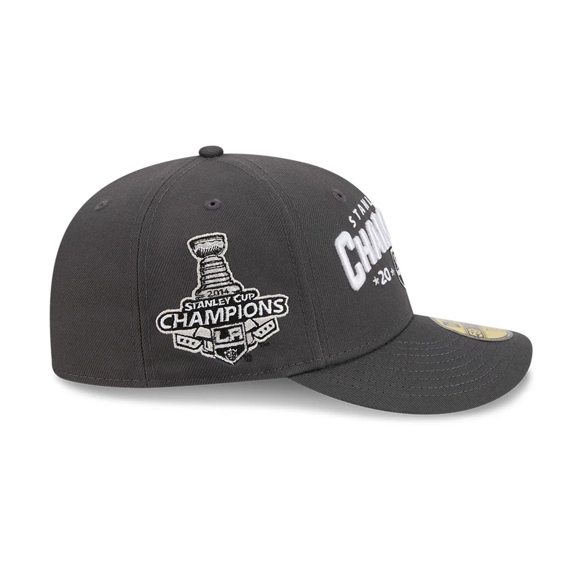 Pictured is this NHL Stanley Cup Champions LA Kings 59FIFTY Fitted cap in dark grey. 5