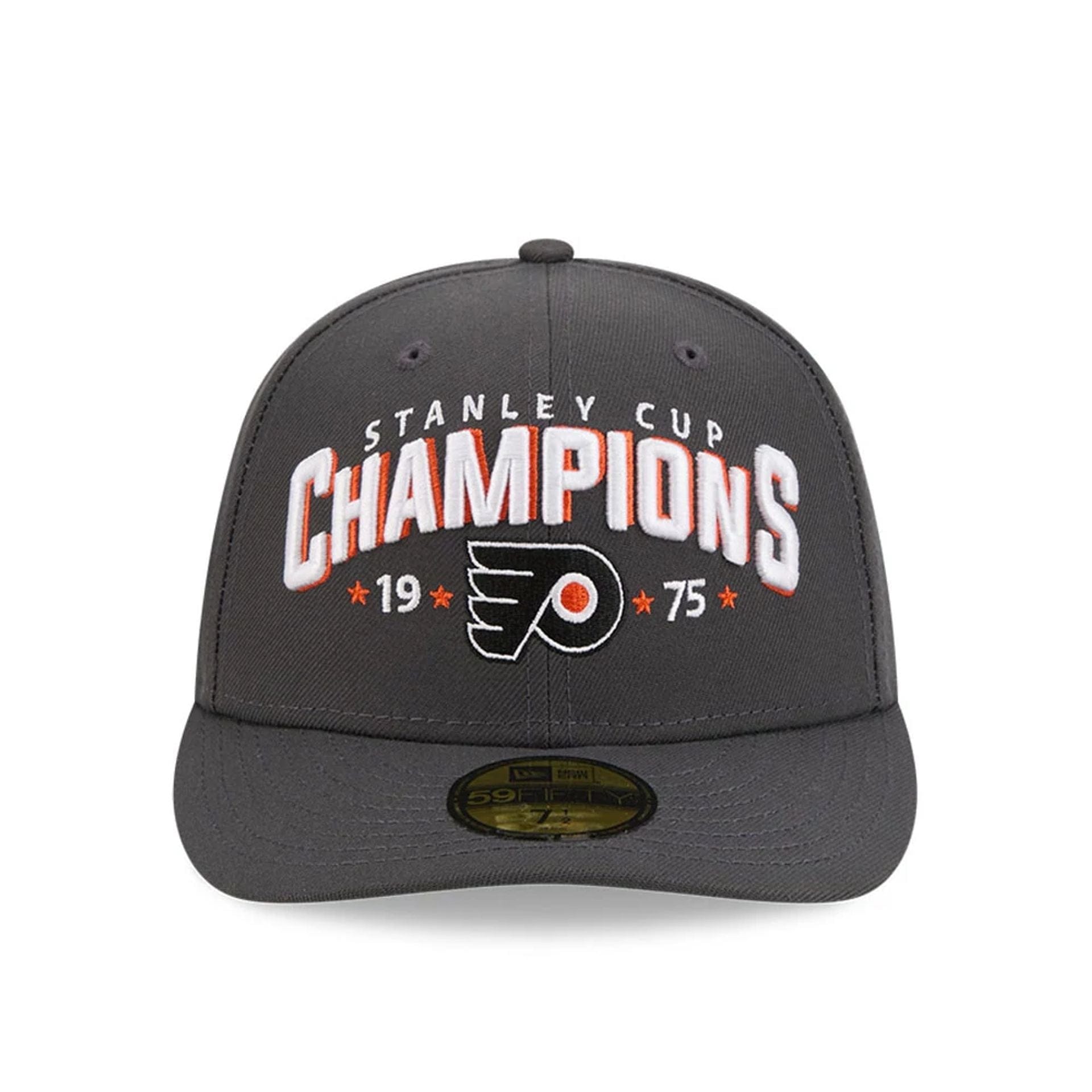 Pictured is this NHL Stanley Cup Champions Philadelphia Flyers 59FIFTY Fitted cap in dark grey. 3