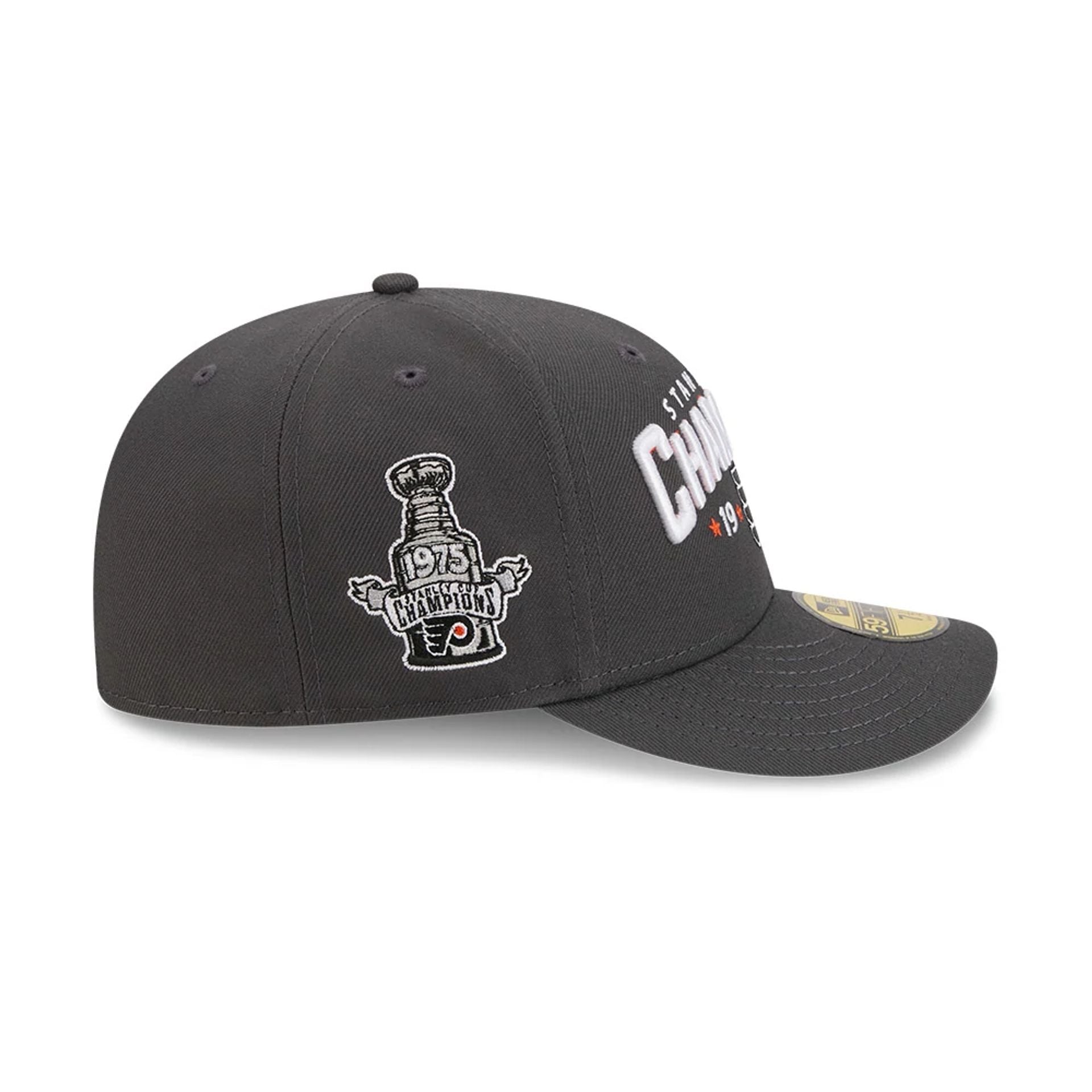 Pictured is this NHL Stanley Cup Champions Philadelphia Flyers 59FIFTY Fitted cap in dark grey. 5
