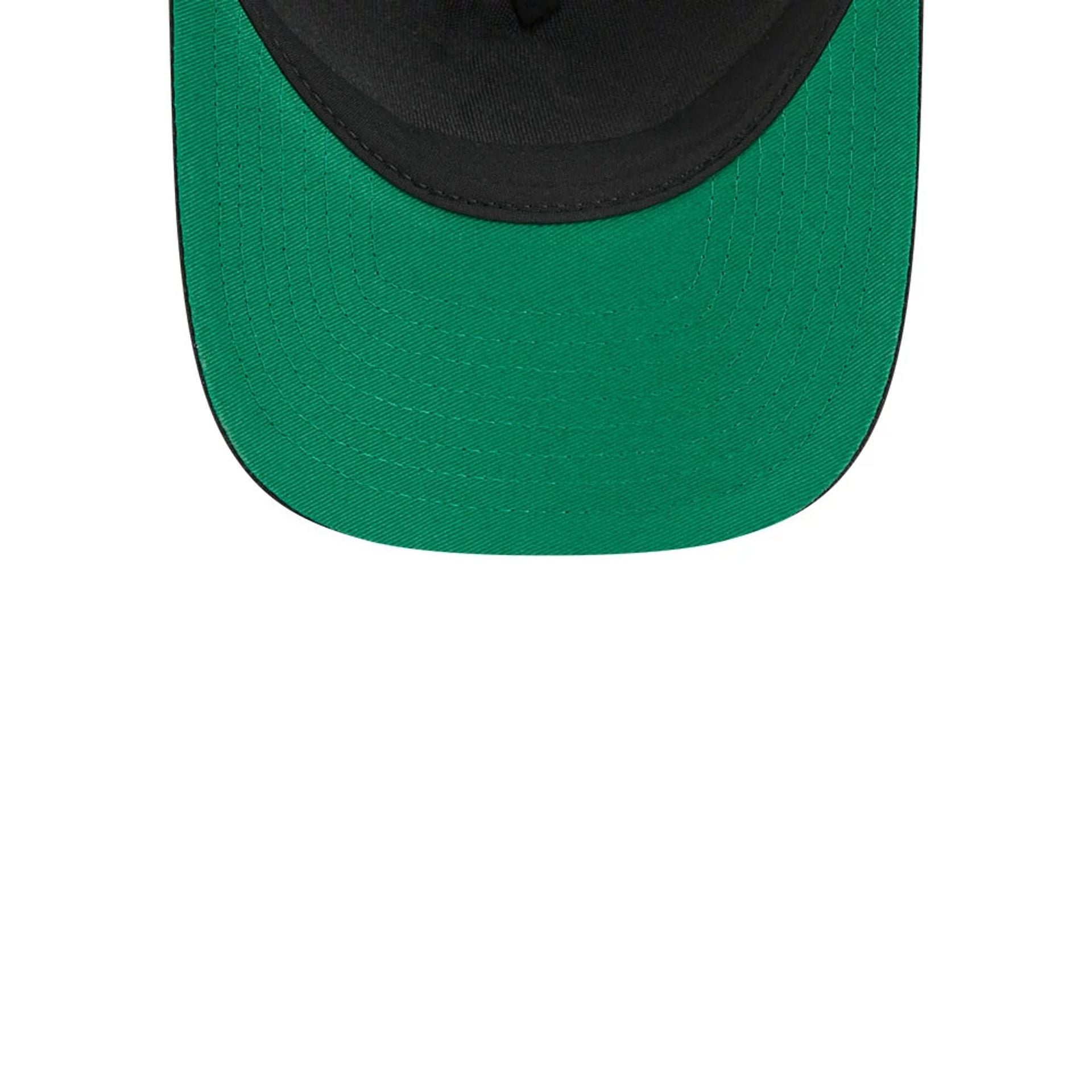 Pictured is this NHL Stanley Cup Champions New York Islanders 9FORTY M-Crown A-Frame Trucker Adjustable cap in black. 2