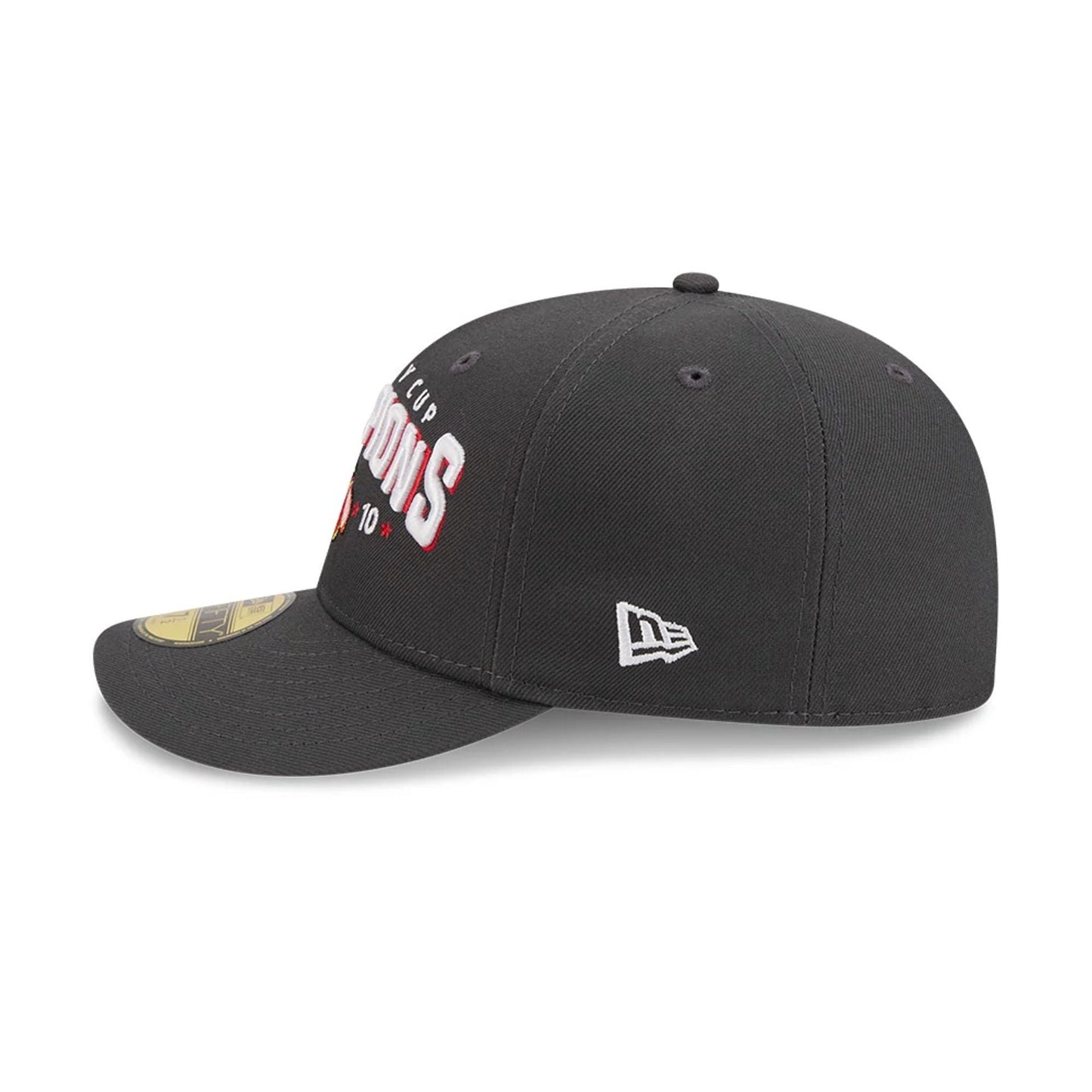 Pictured is this NHL Stanley Cup Champions Chicago Blackhawks 59FIFTY Fitted cap in dark grey. 6