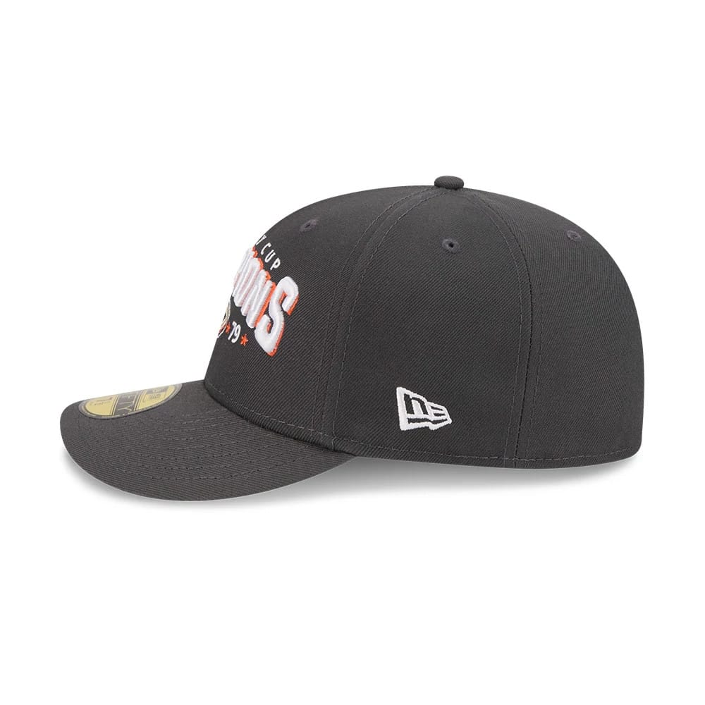 Pictured is this NHL Stanley Cup Champions Anaheim Ducks 59FIFTY Fitted cap in dark grey. 6