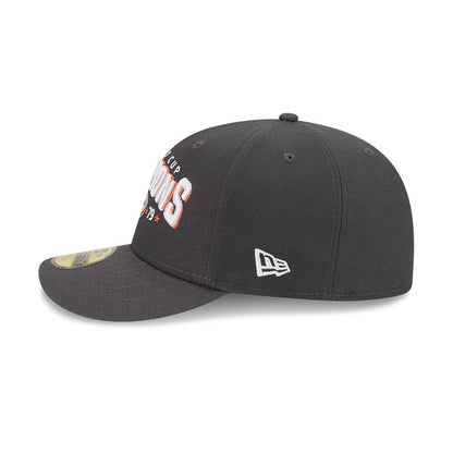 Pictured is this NHL Stanley Cup Champions Anaheim Ducks 59FIFTY Fitted cap in dark grey. 6