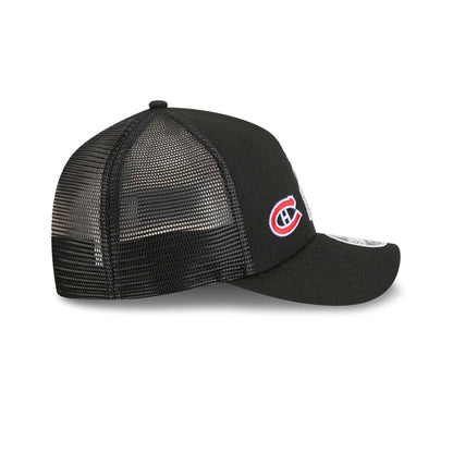 Pictured is this NHL Stanley Cup Champions Montreal Canadiens 9FORTY M-Crown A-Frame Trucker Adjustable cap in black. 5