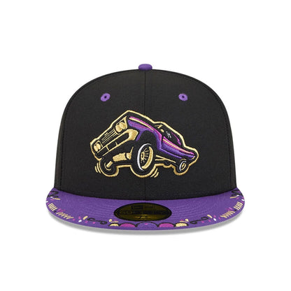 Pictured is this MiLB La Copa 2026 Fresno Grizzlies 59FIFTY Fitted cap in Black. 3