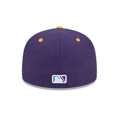 Pictured is this MiLB La Copa 2026 Brooklyn Cyclones 59FIFTY Fitted cap in Purple. 7