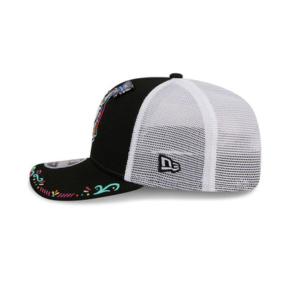 Pictured is this MiLB La Copa 2026 Hickory Crawdads 9SEVENTY Stretch Snap cap in black. 5