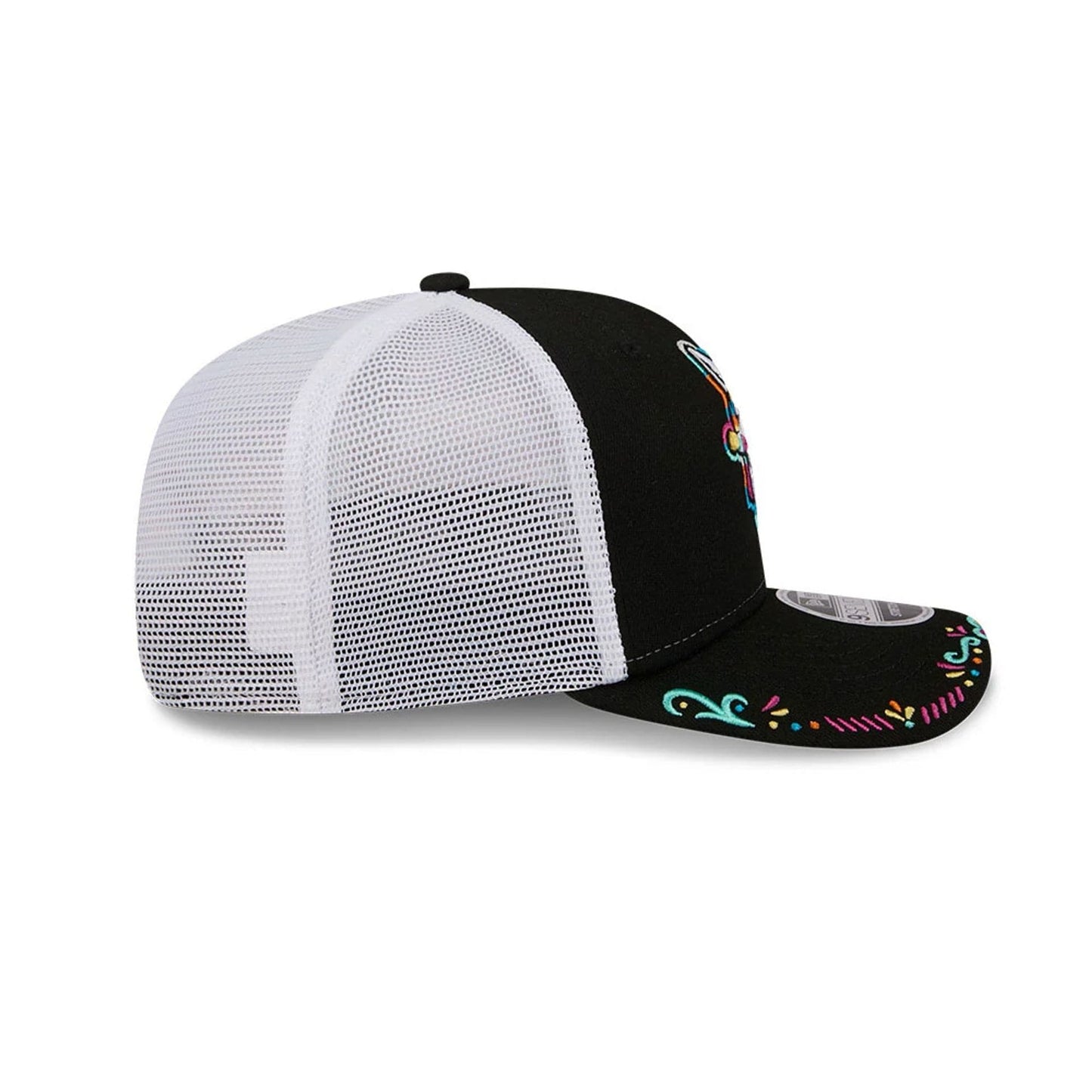 Pictured is this MiLB La Copa 2026 Hickory Crawdads 9SEVENTY Stretch Snap cap in black. 6
